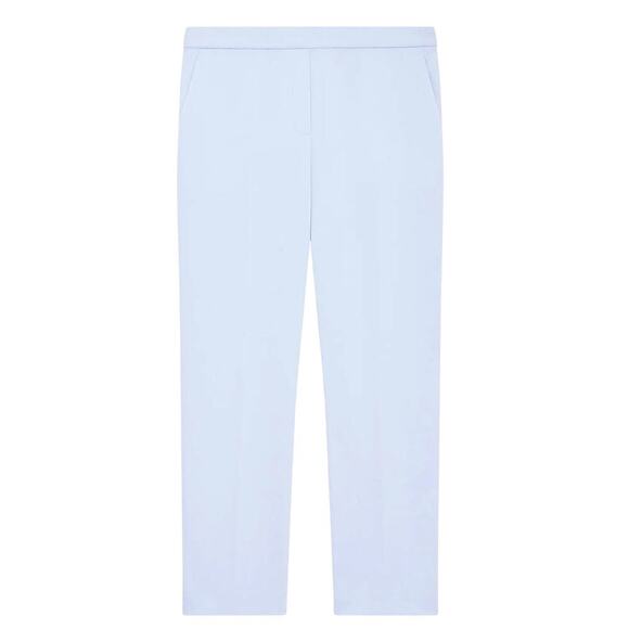 Theory Treeca Pull On Pants Women’s Size 10 Skylight Good Crunch Blue Linen NWT - Picture 1 of 9